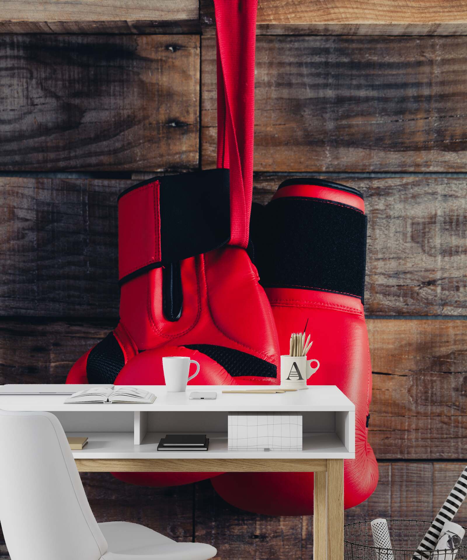 Fototapet mănuși de box roșii