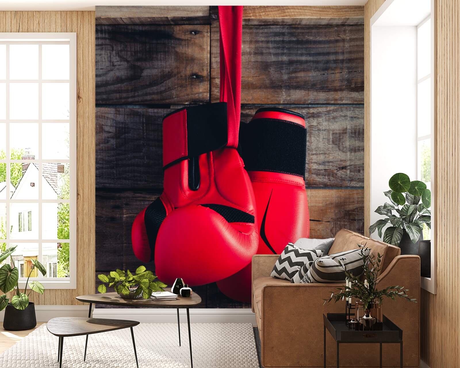 Fototapet mănuși de box roșii