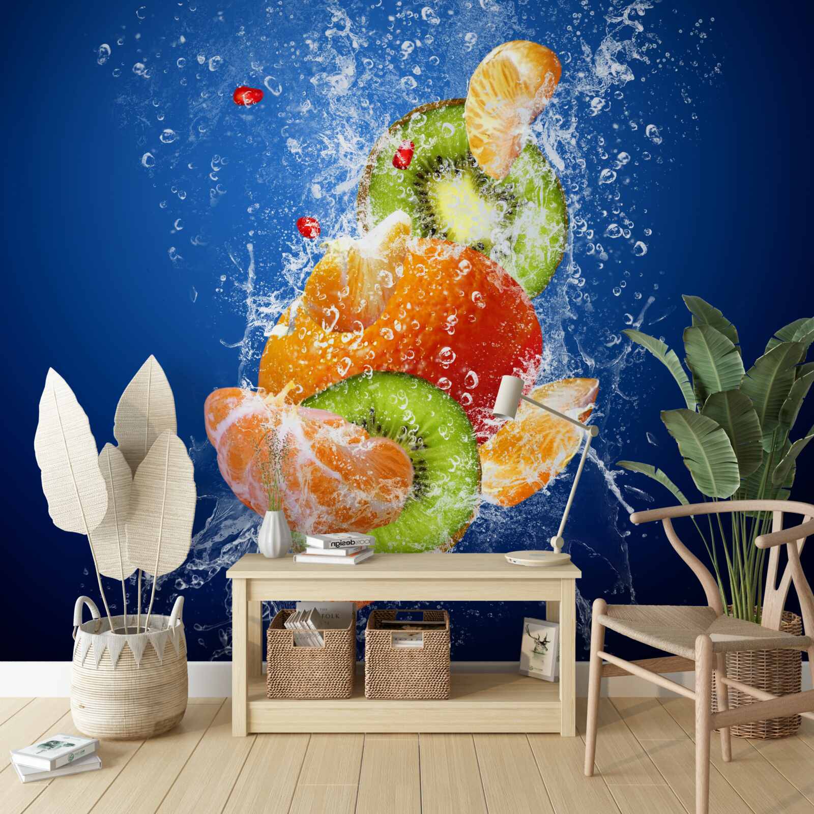 Fototapet Cocktail de fructe cu kiwi și mandarină