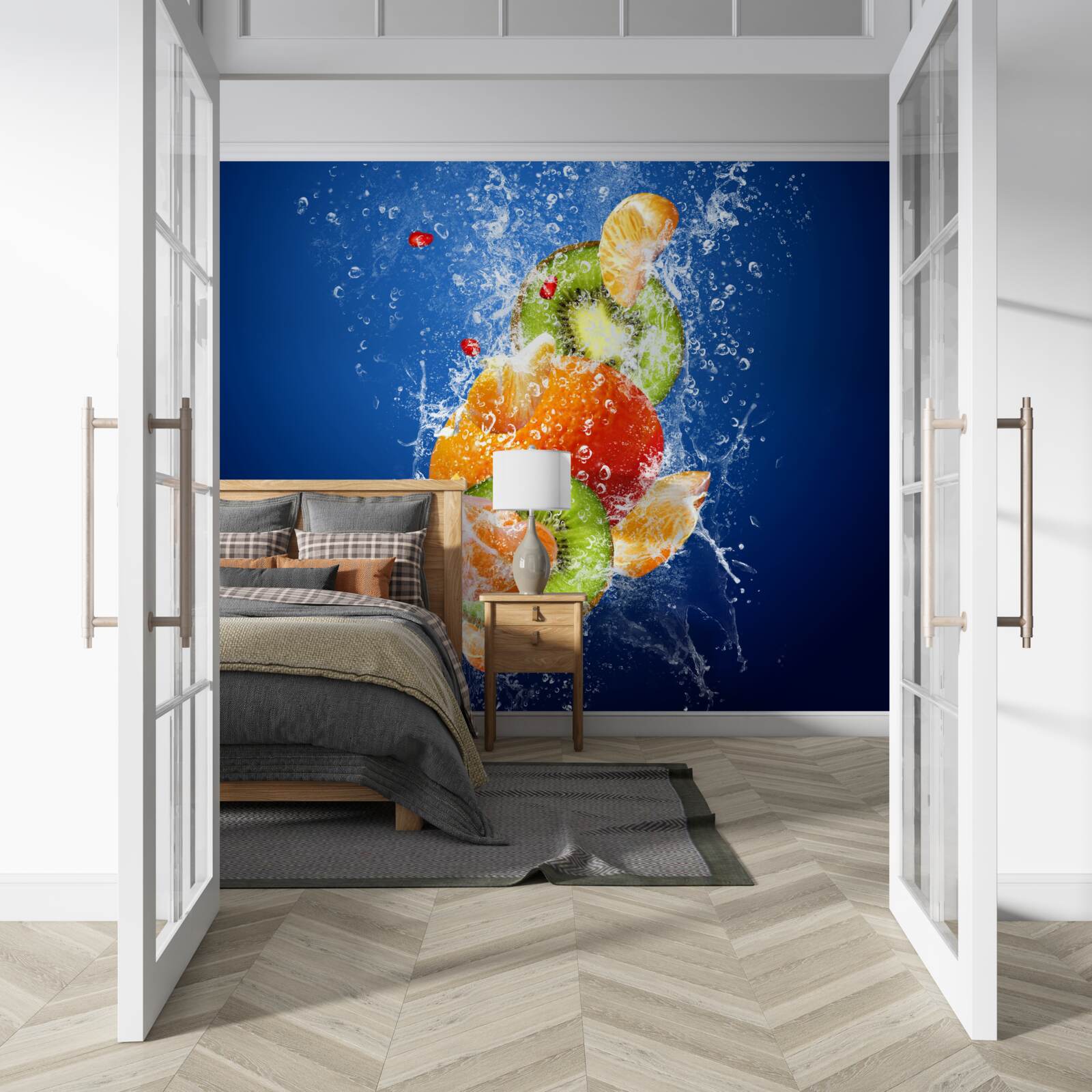 Fototapet Cocktail de fructe cu kiwi și mandarină