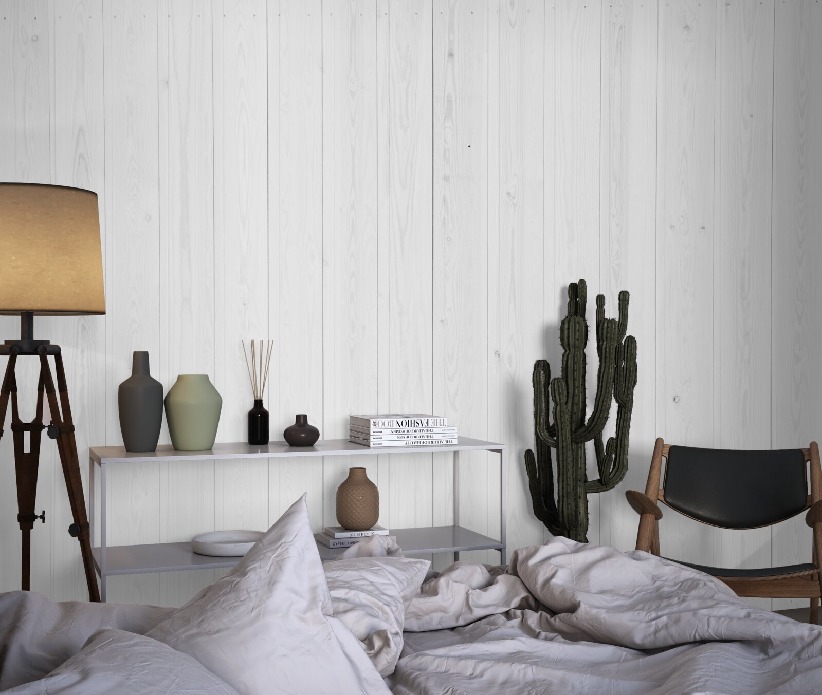 Fototapet parchet alb așezat în direcție verticală