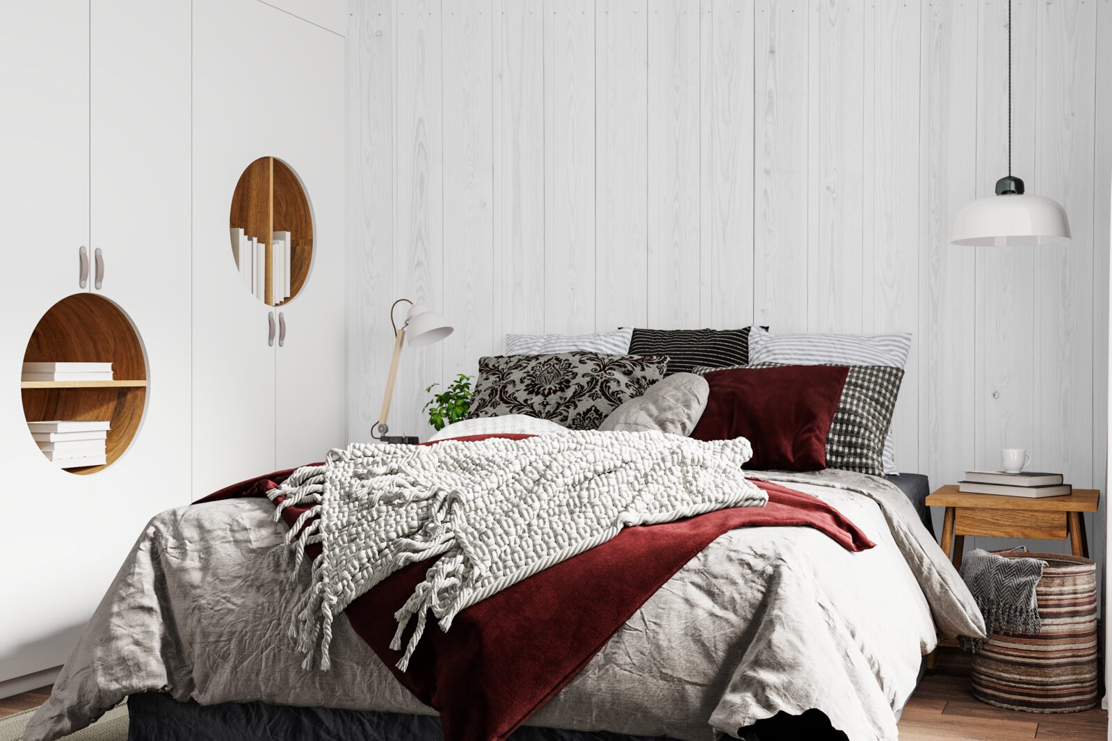 Fototapet parchet alb așezat în direcție verticală