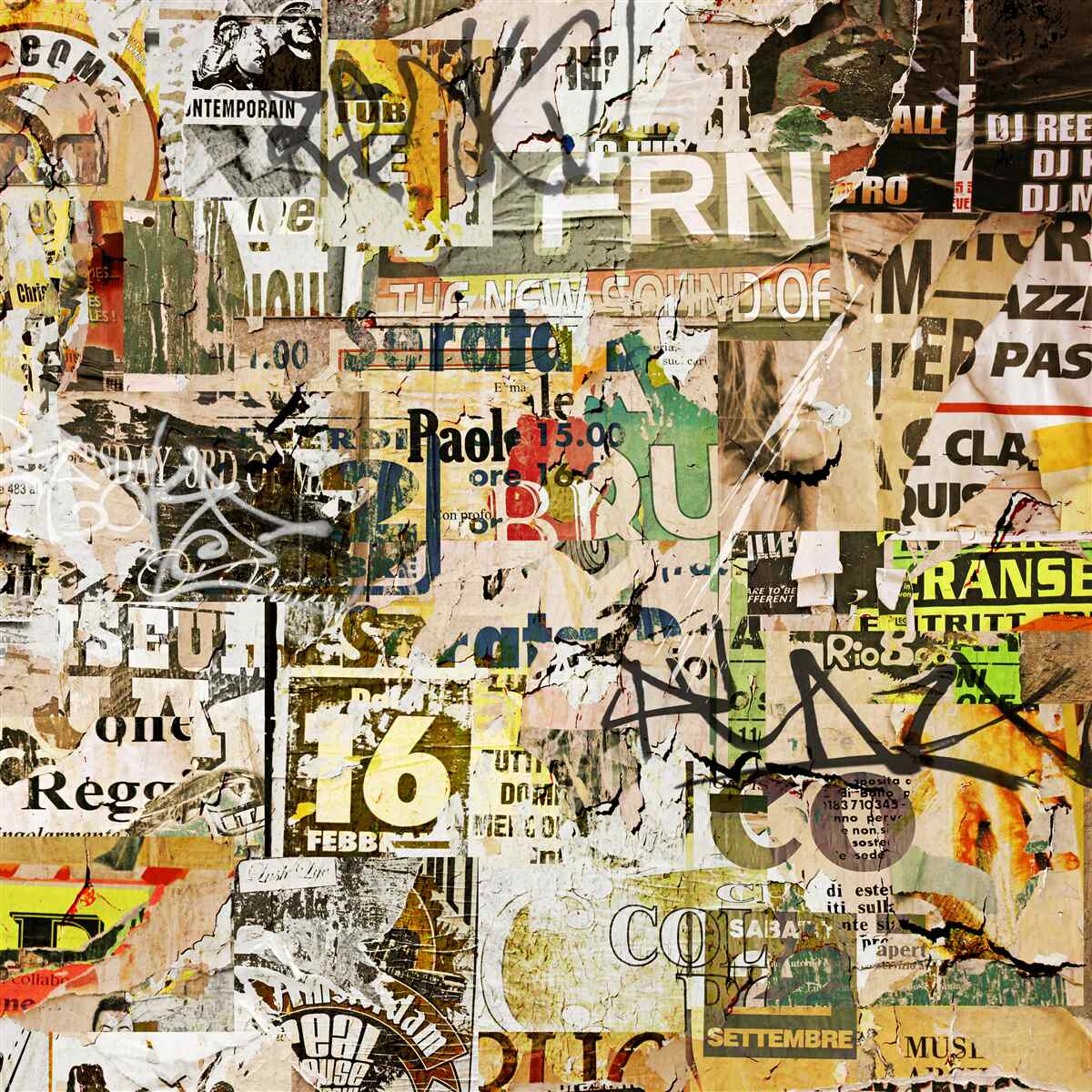 Fototapet informații și semne de circulație