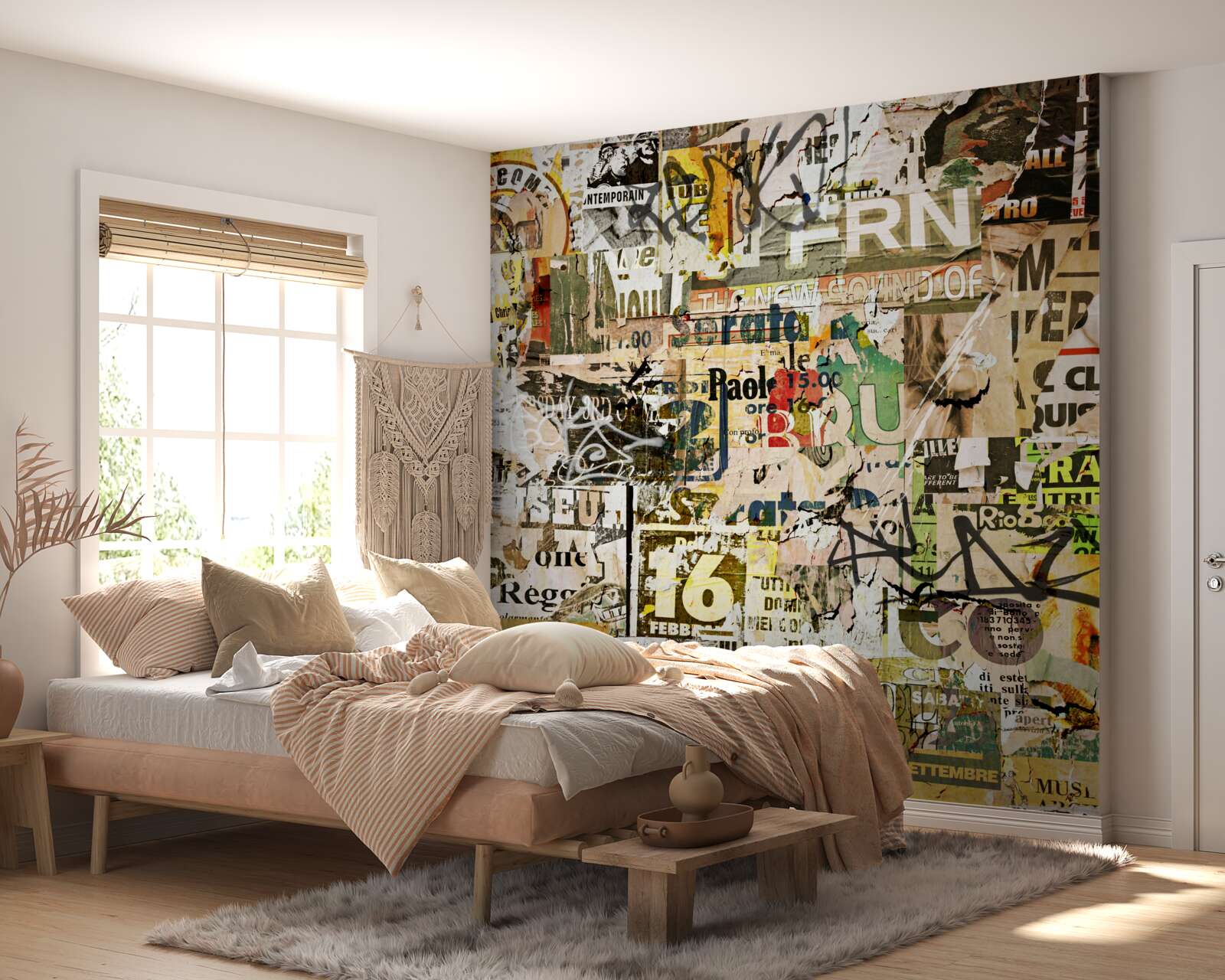 Fototapet informații și semne de circulație