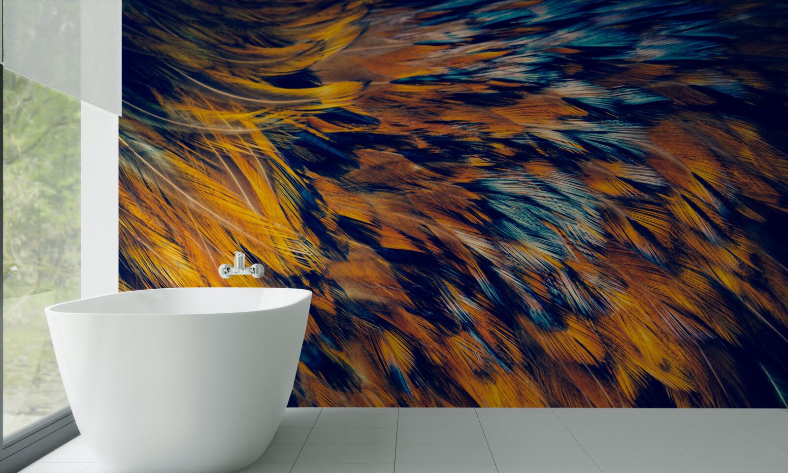 Fototapet tulpini de grâu aurii în razele soarelui la apus