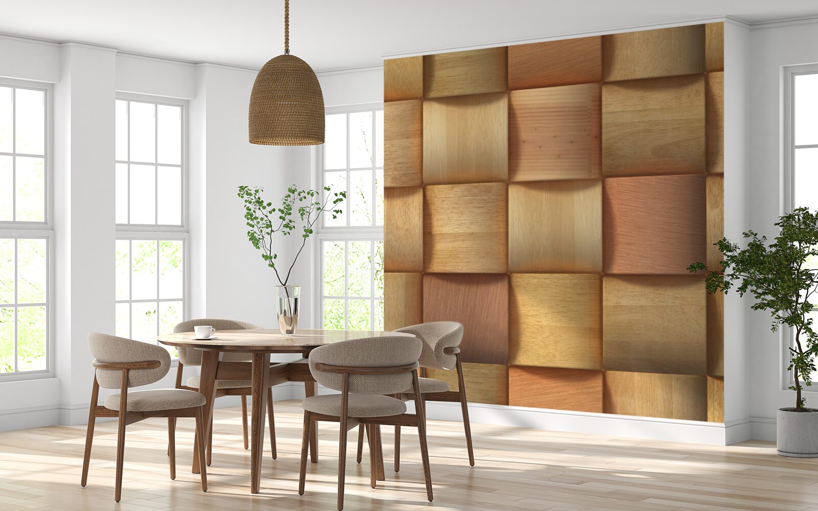 Fototapet dopuri de lemn abstracte