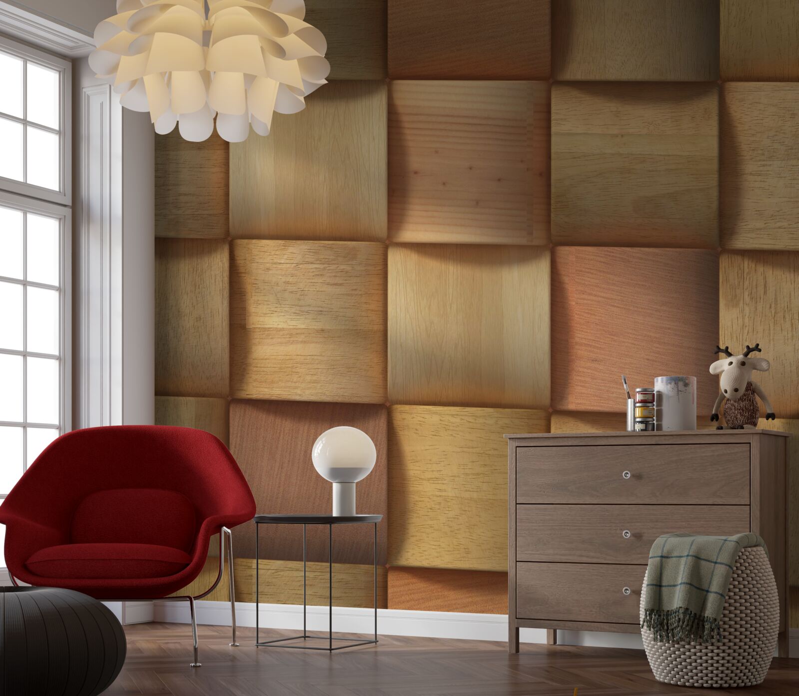 Fototapet dopuri de lemn abstracte