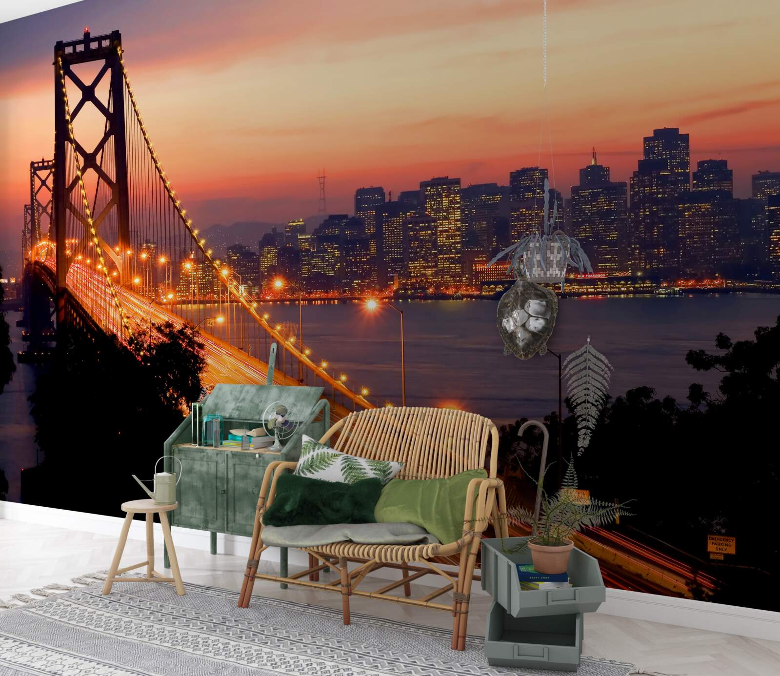 Fototapet san francisco este luminat