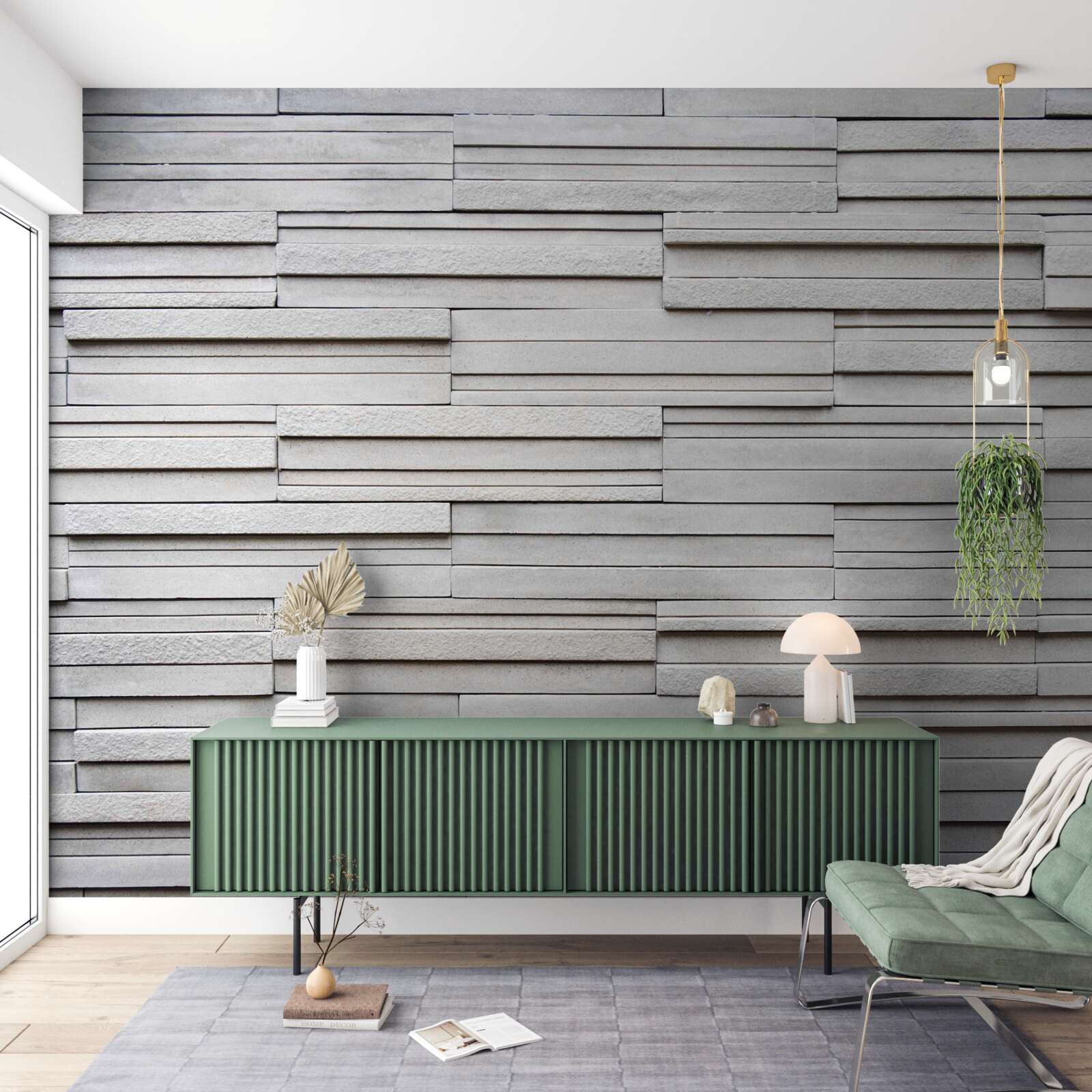 Fototapet plăci de piatră albă