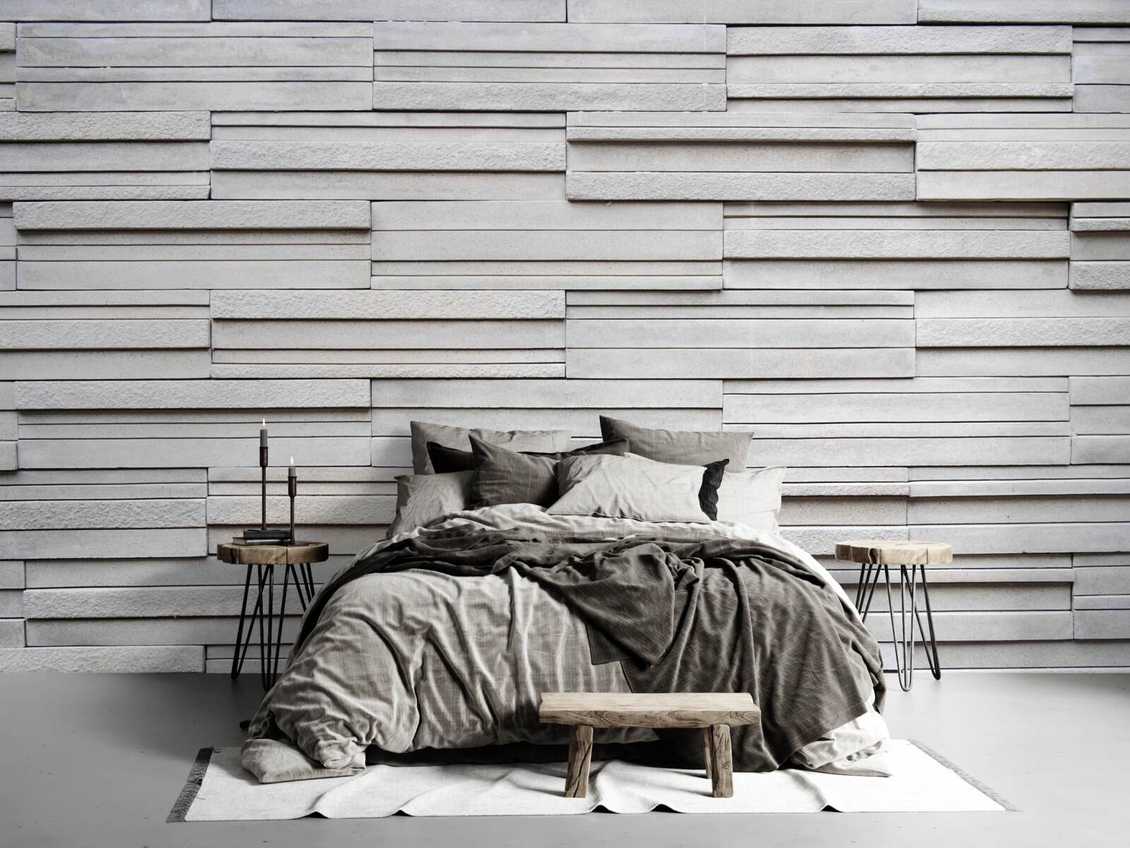 Fototapet plăci de piatră albă