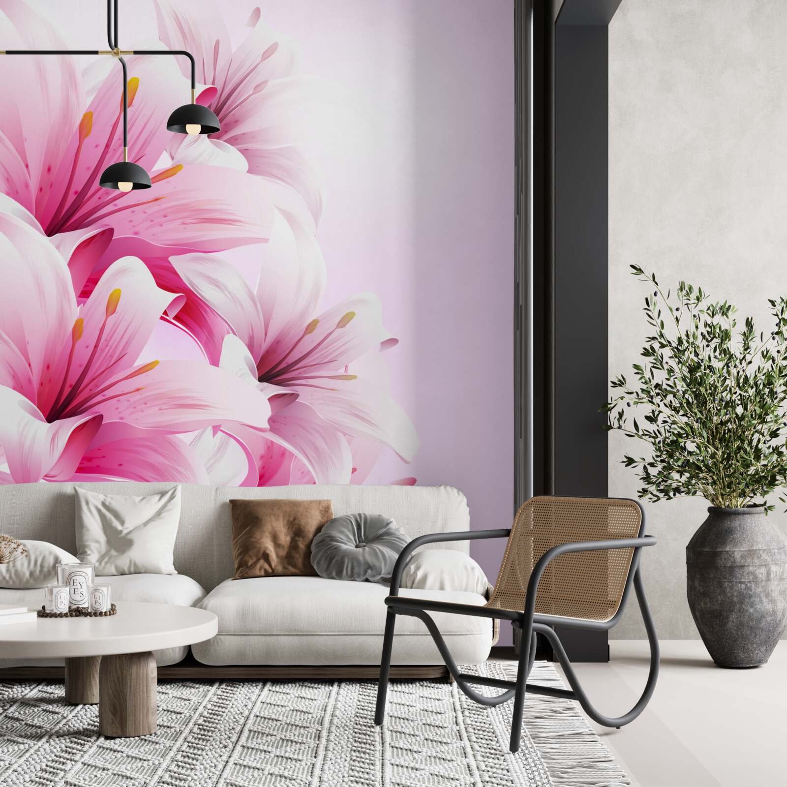 Fototapet buchet delicat de alstroemerias roz