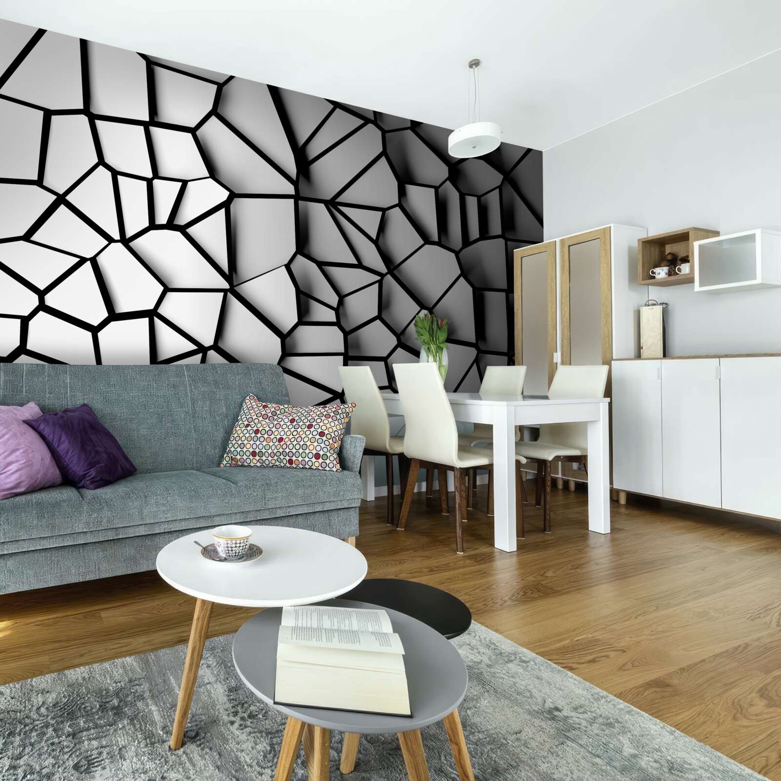 Fototapet sticlă deteriorată