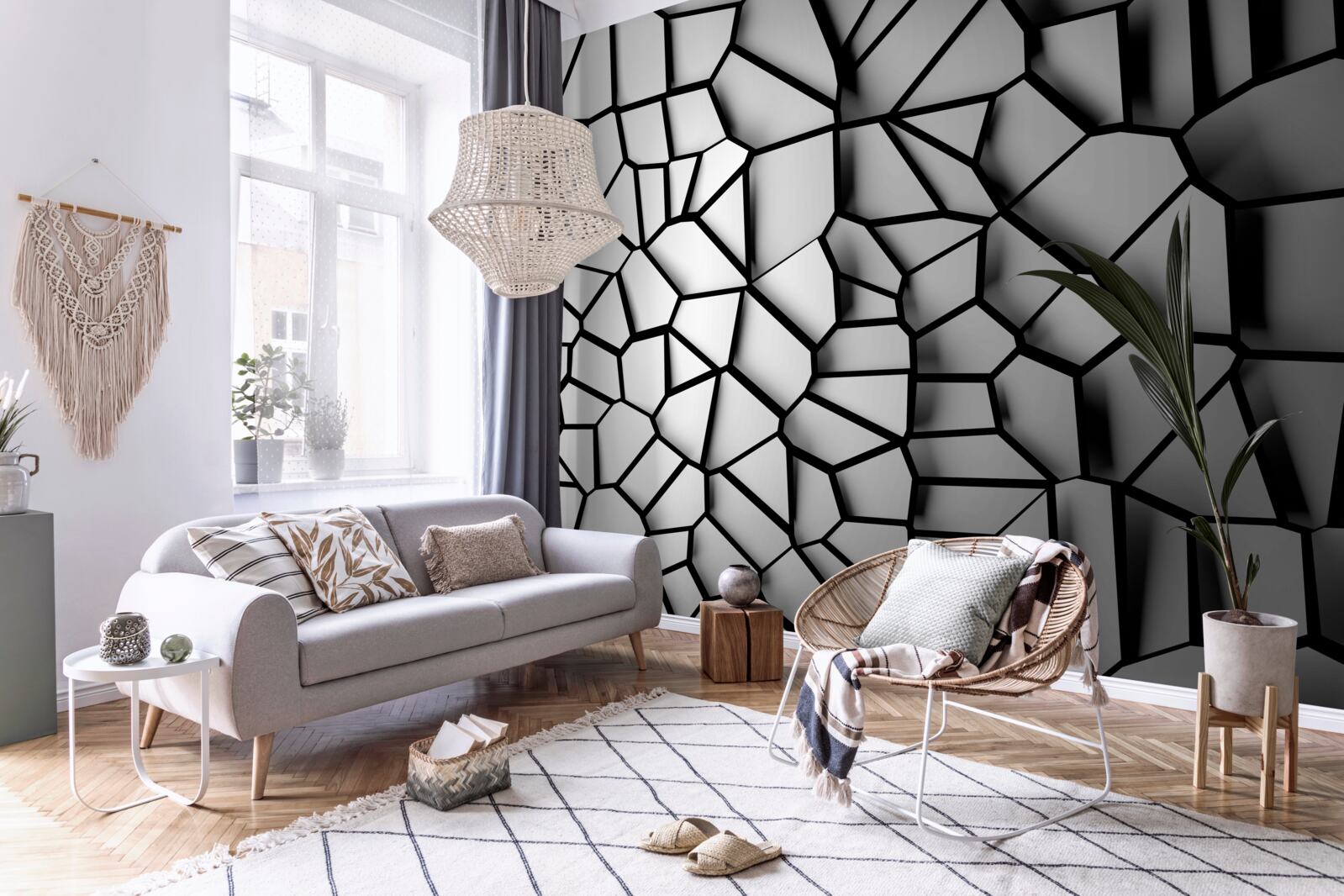 Fototapet sticlă deteriorată