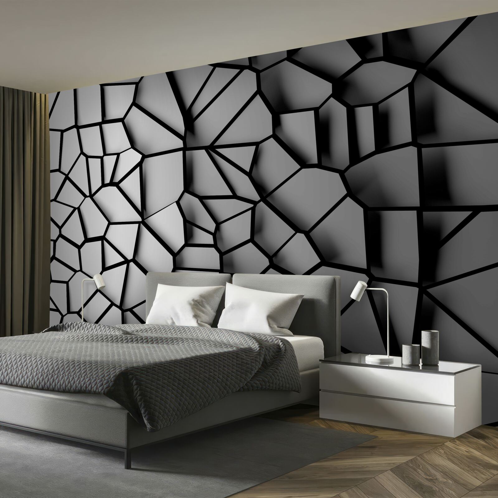 Fototapet sticlă deteriorată