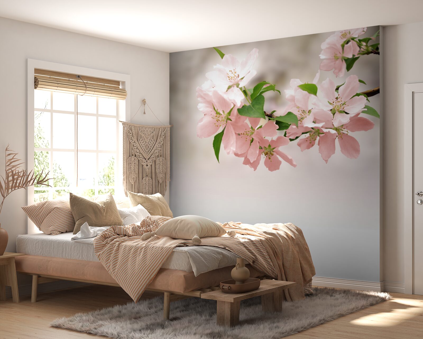 Fototapet flori roz sakura