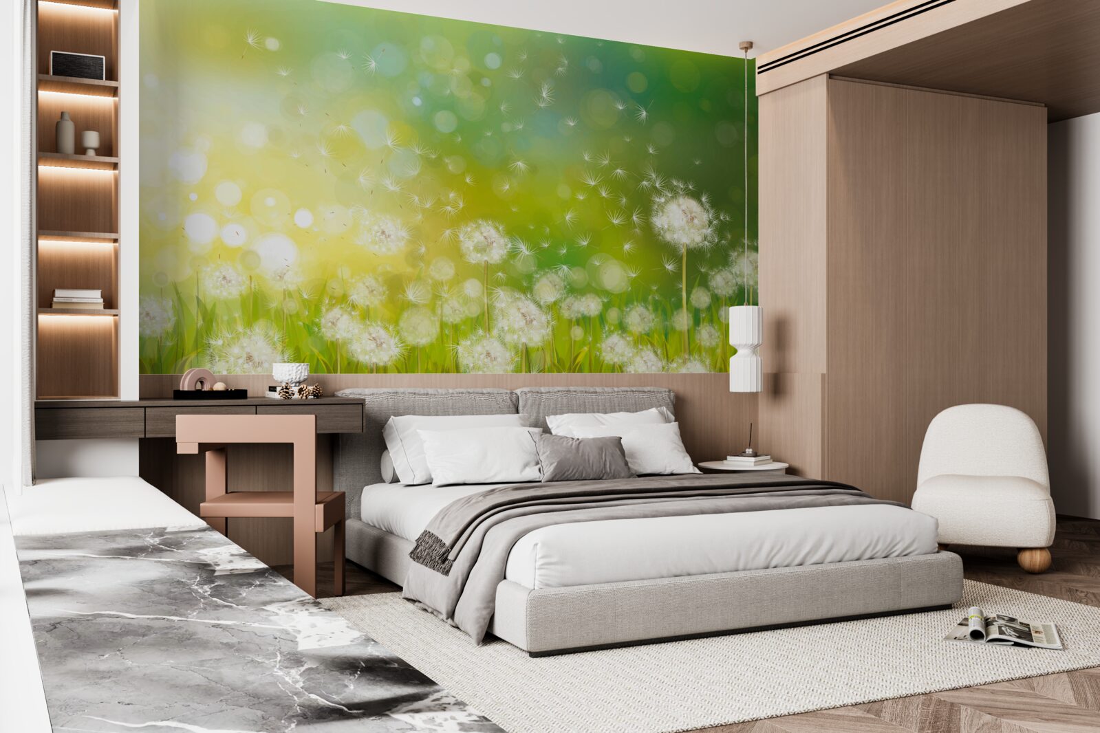 Fototapet păpădii de vară