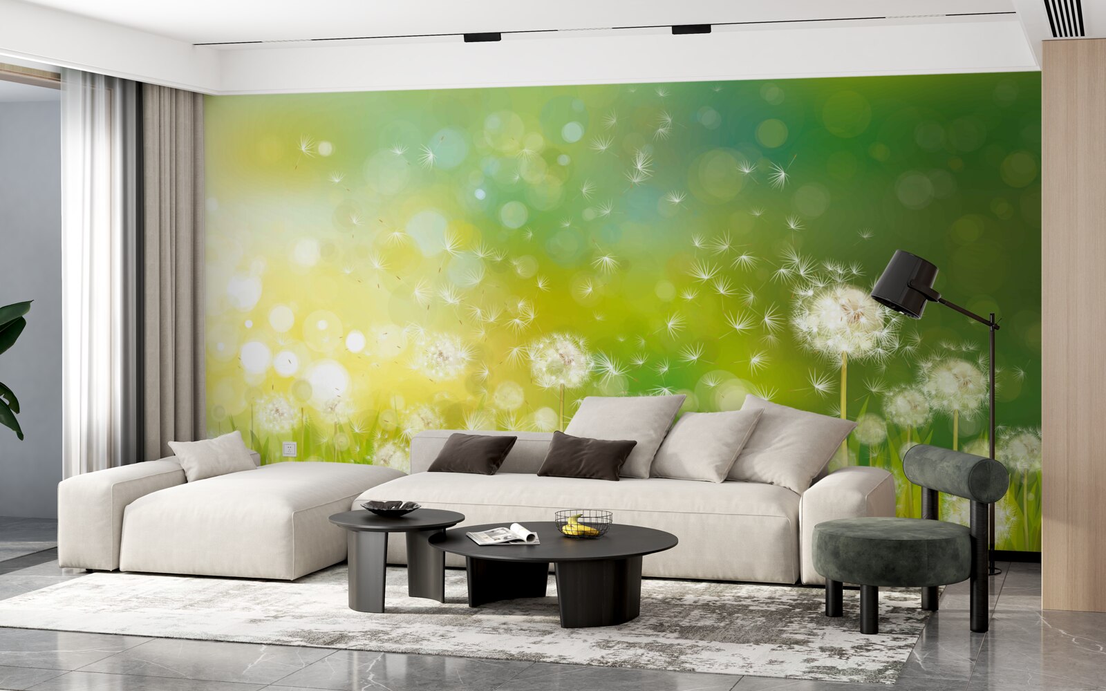 Fototapet păpădii de vară