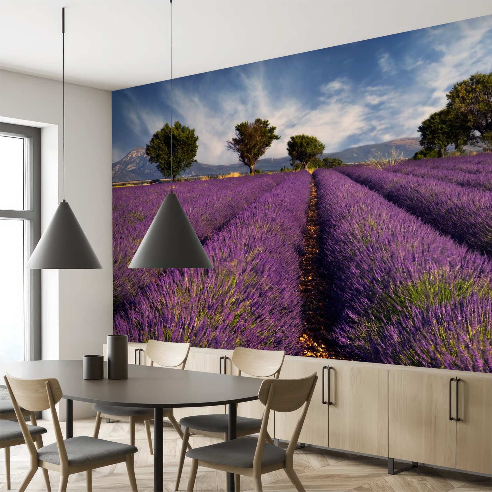 Fototapet câmpuri parfumate de lavandă