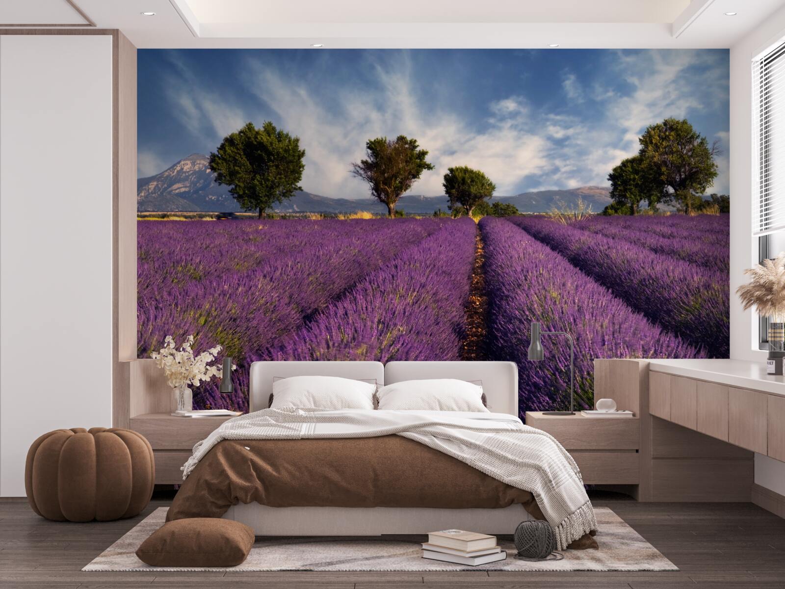 Fototapet câmpuri parfumate de lavandă