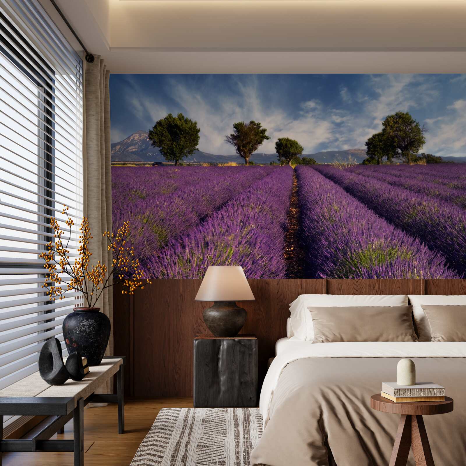 Fototapet câmpuri parfumate de lavandă