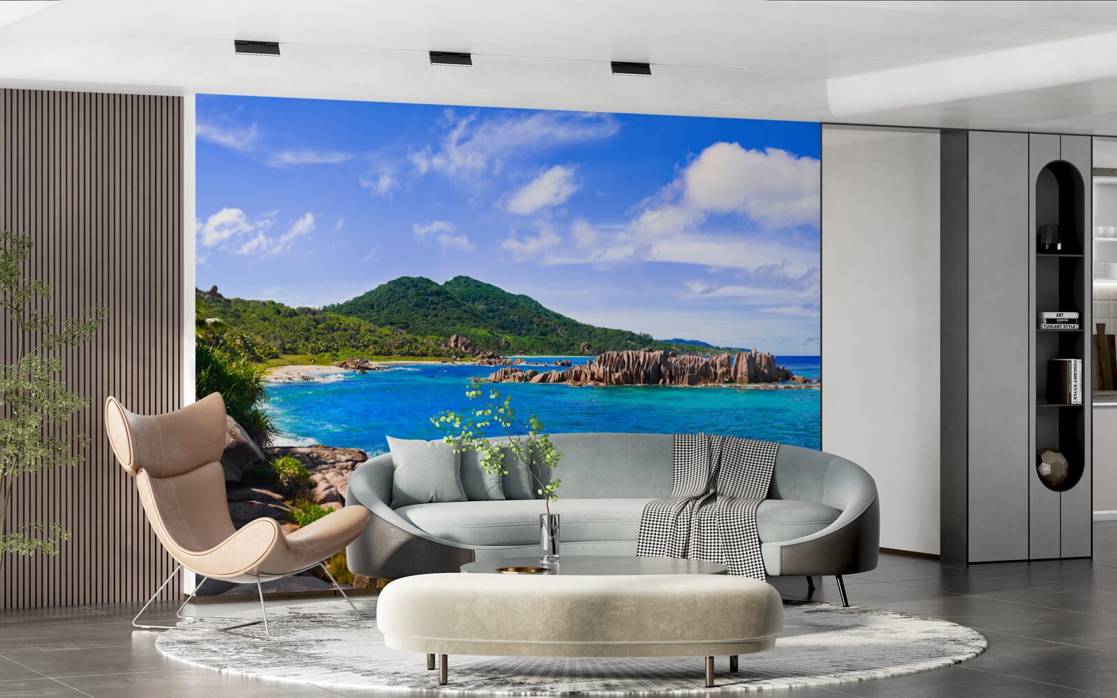 Fototapet insule de smarald și ocean albastru