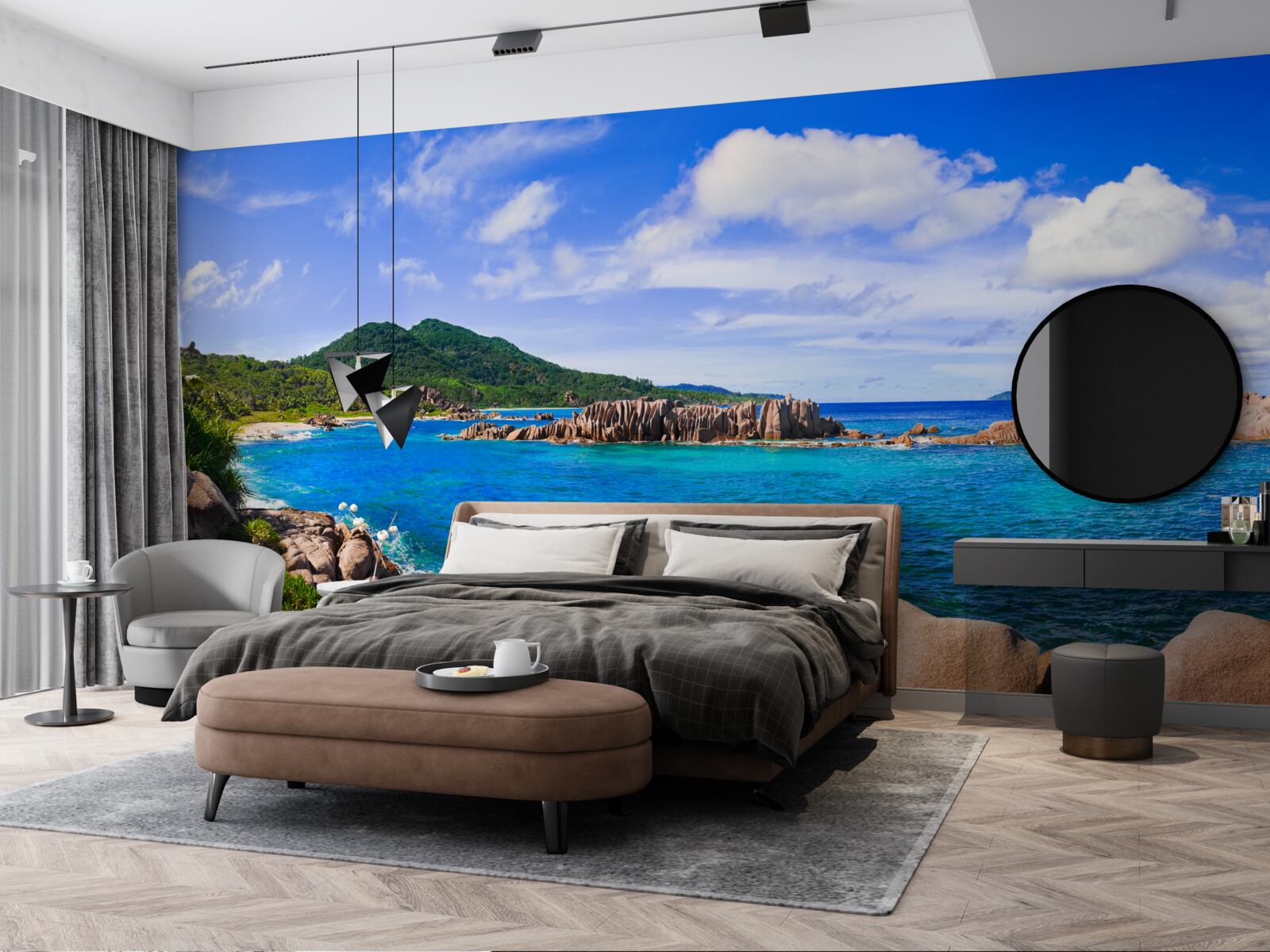 Fototapet insule de smarald și ocean albastru