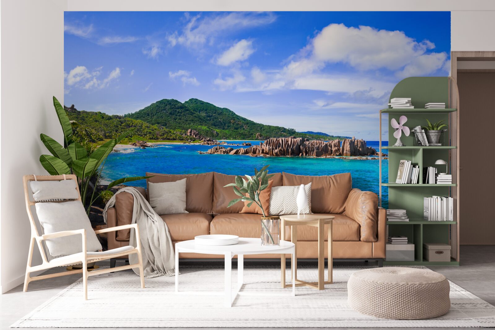 Fototapet insule de smarald și ocean albastru