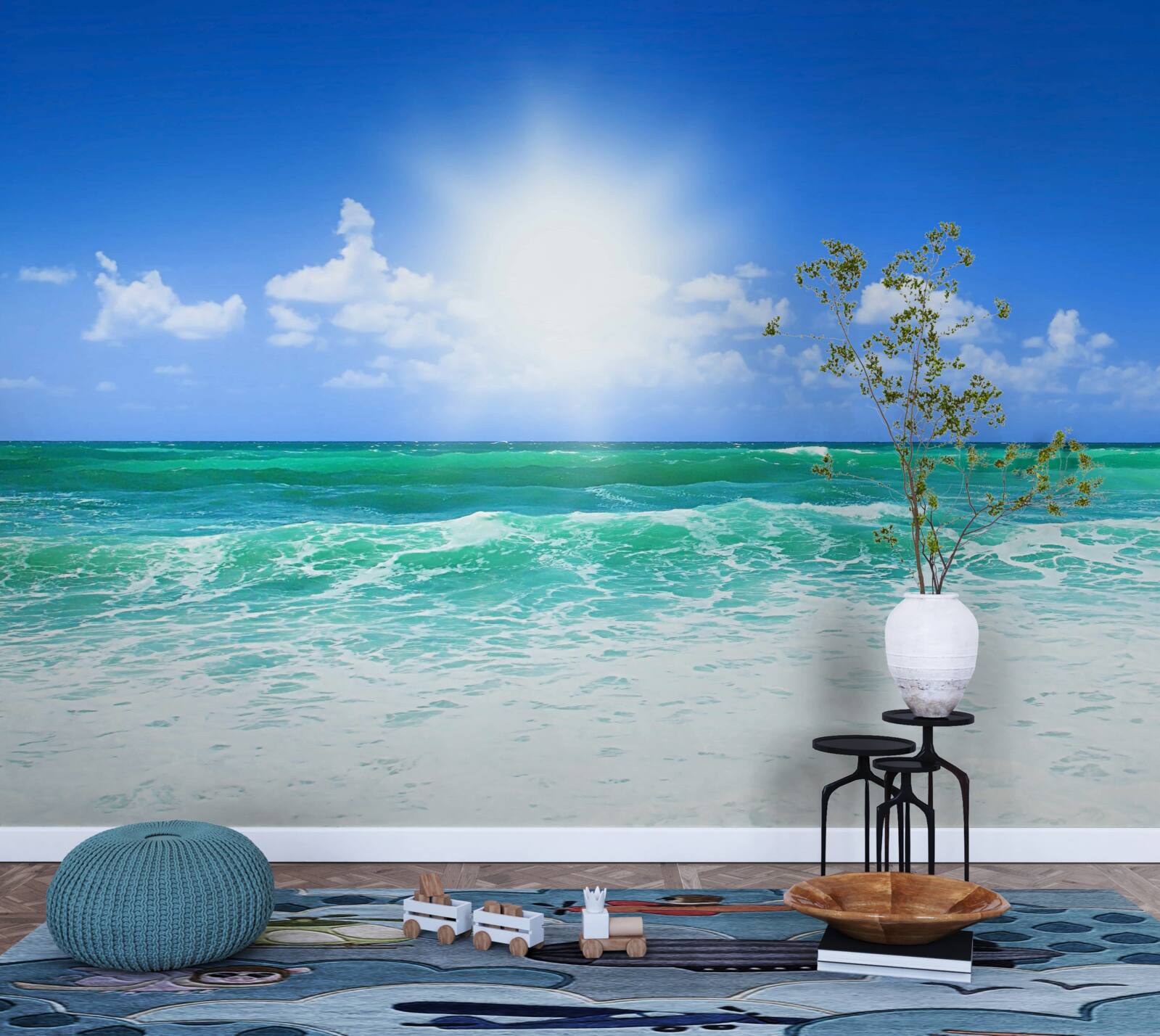 Fototapet maree tropicală înaltă în timpul zilei