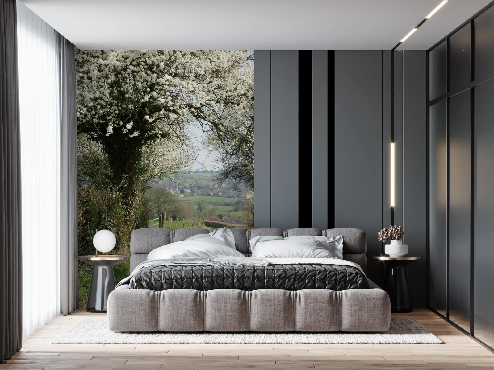 Fototapet drum de țară