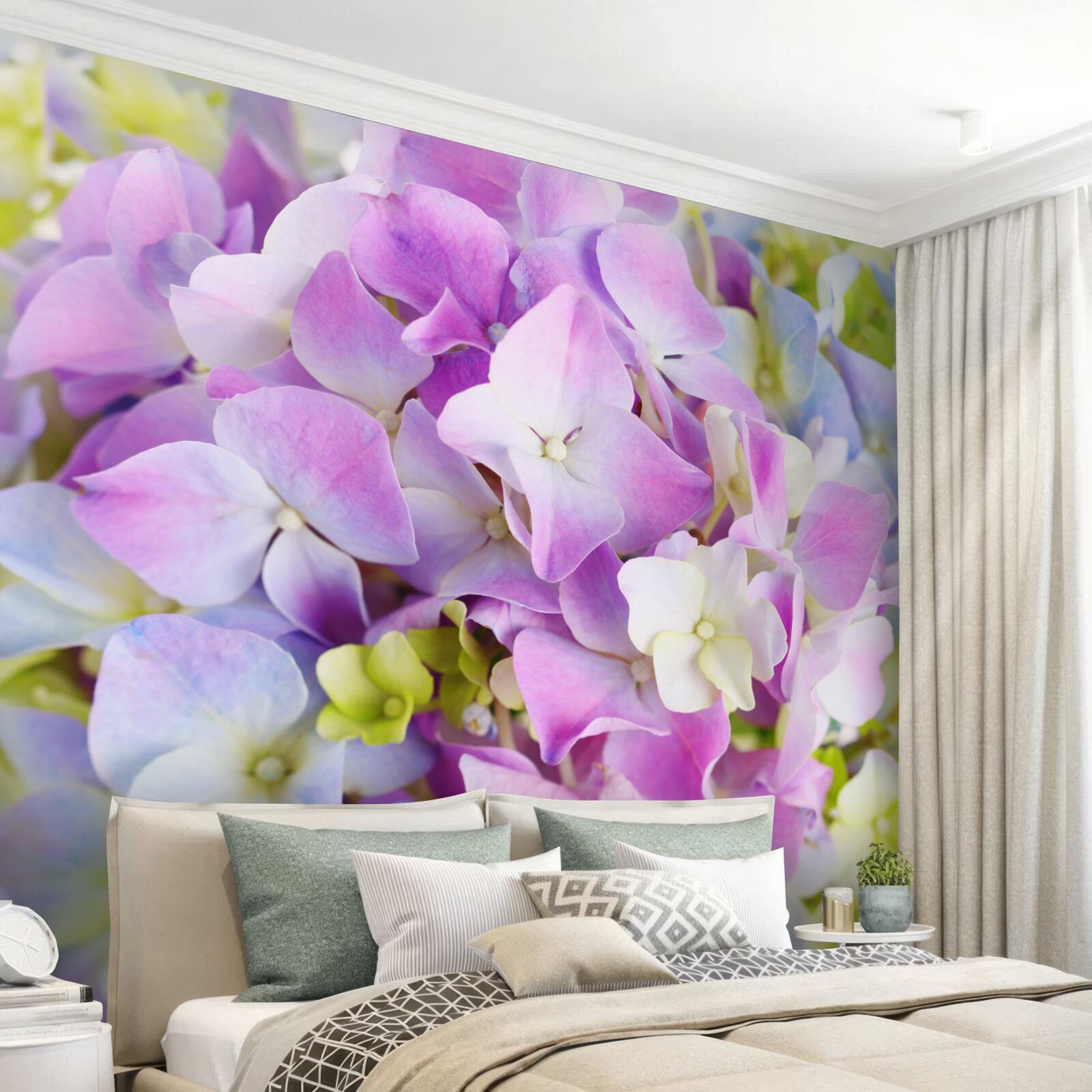 Fototapet buchet de hortensii bogate