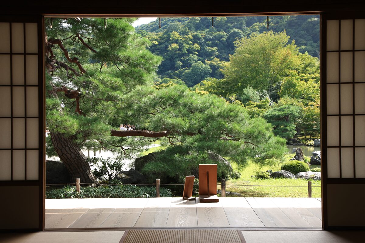 Fototapet Grădină în stil japonez cu terasă privată