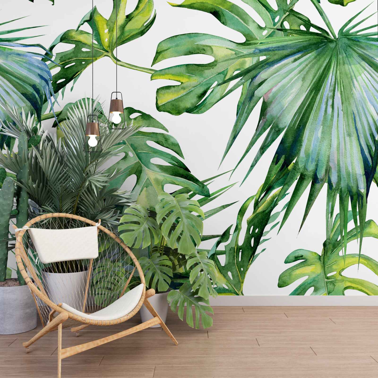 Fototapet monstera părăsește tropicele
