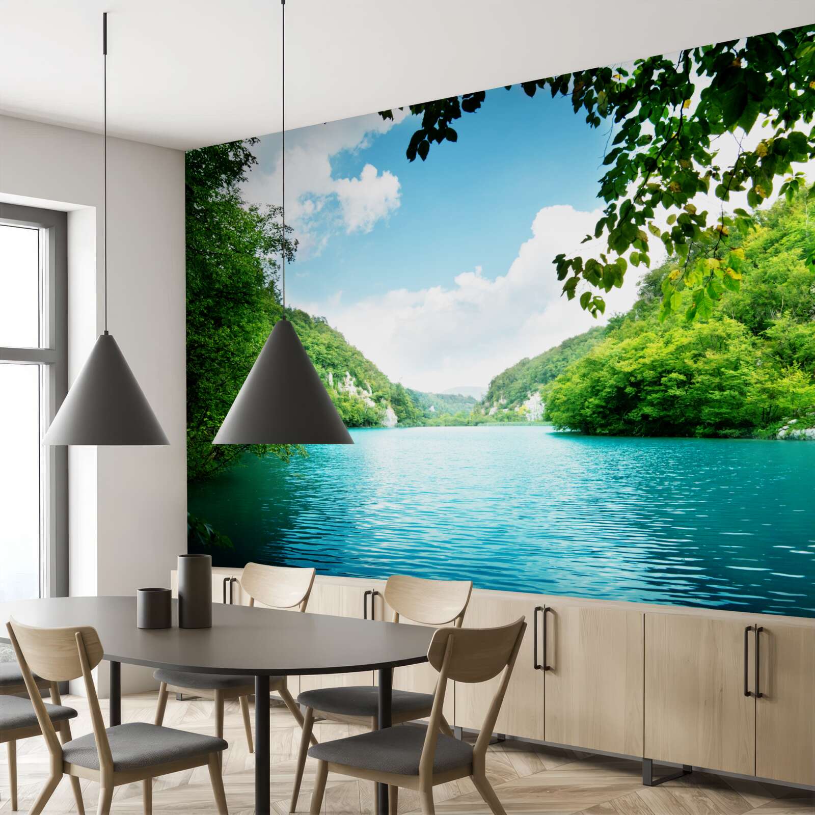 Fototapet ape azurii și insule de smarald