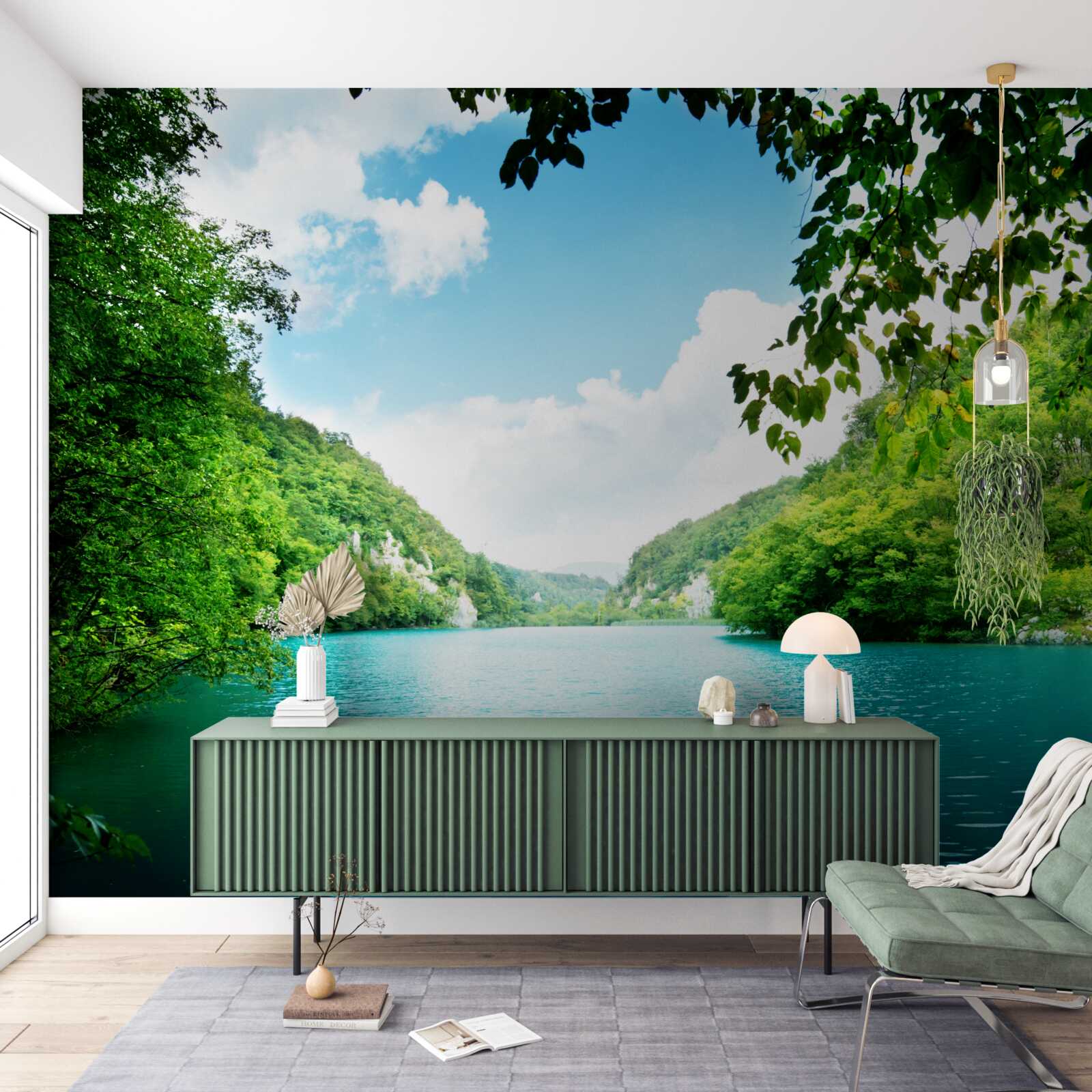 Fototapet ape azurii și insule de smarald