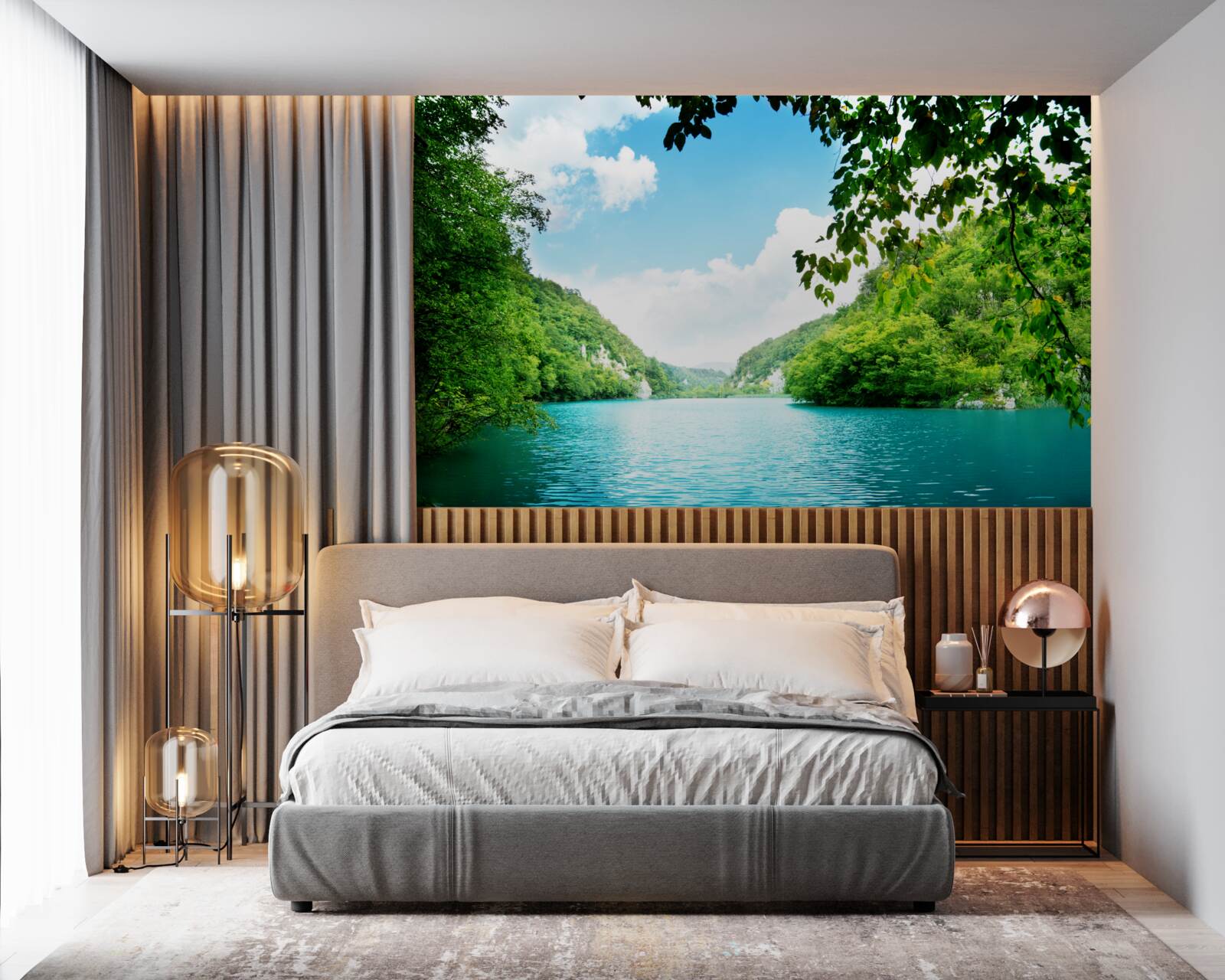 Fototapet ape azurii și insule de smarald