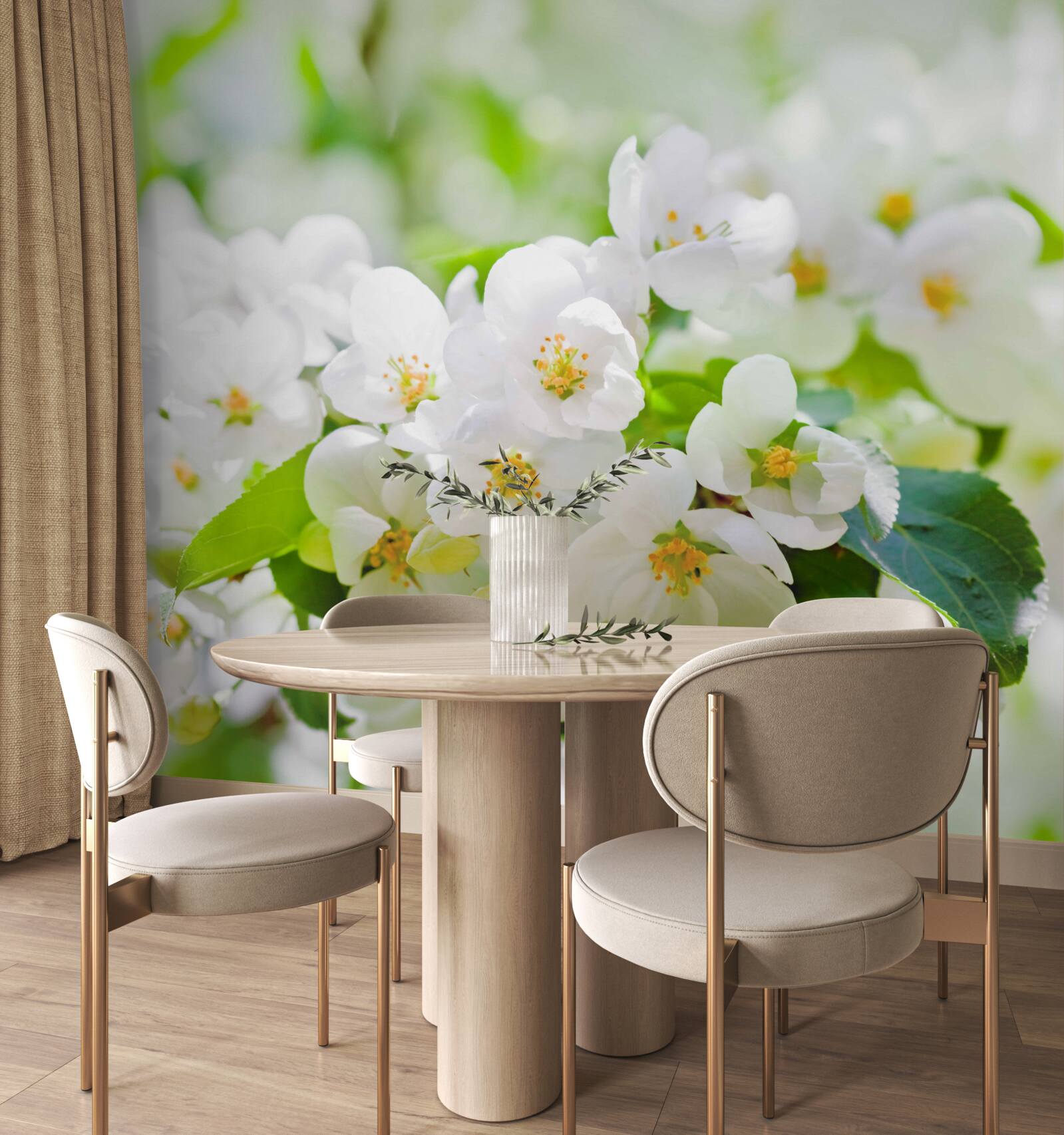 Fototapet flori de iasomie cu o aromă plăcută