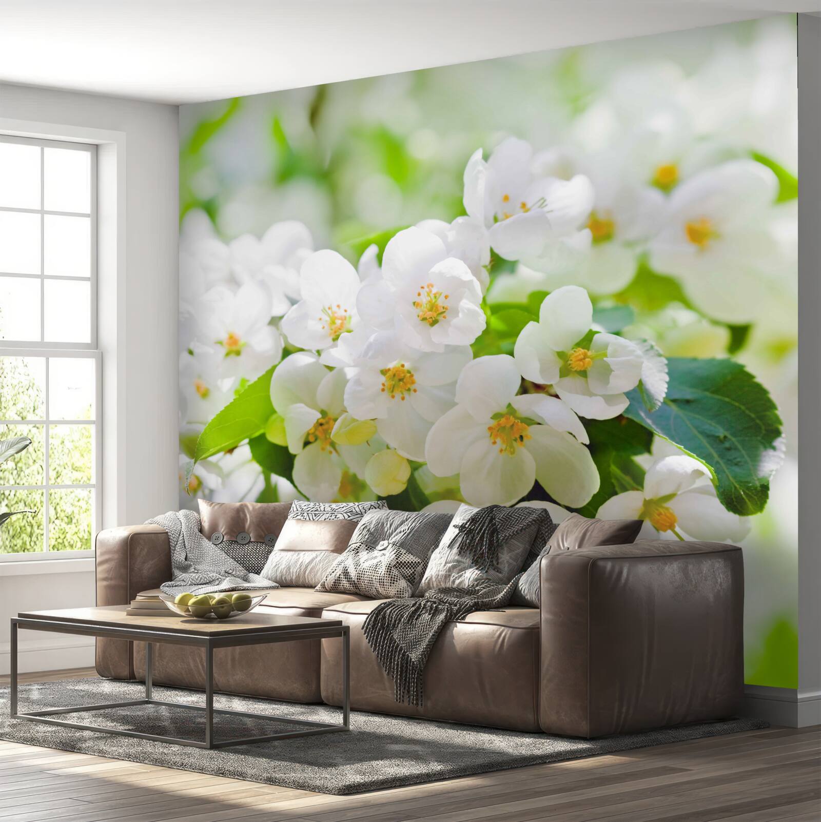 Fototapet flori de iasomie cu o aromă plăcută