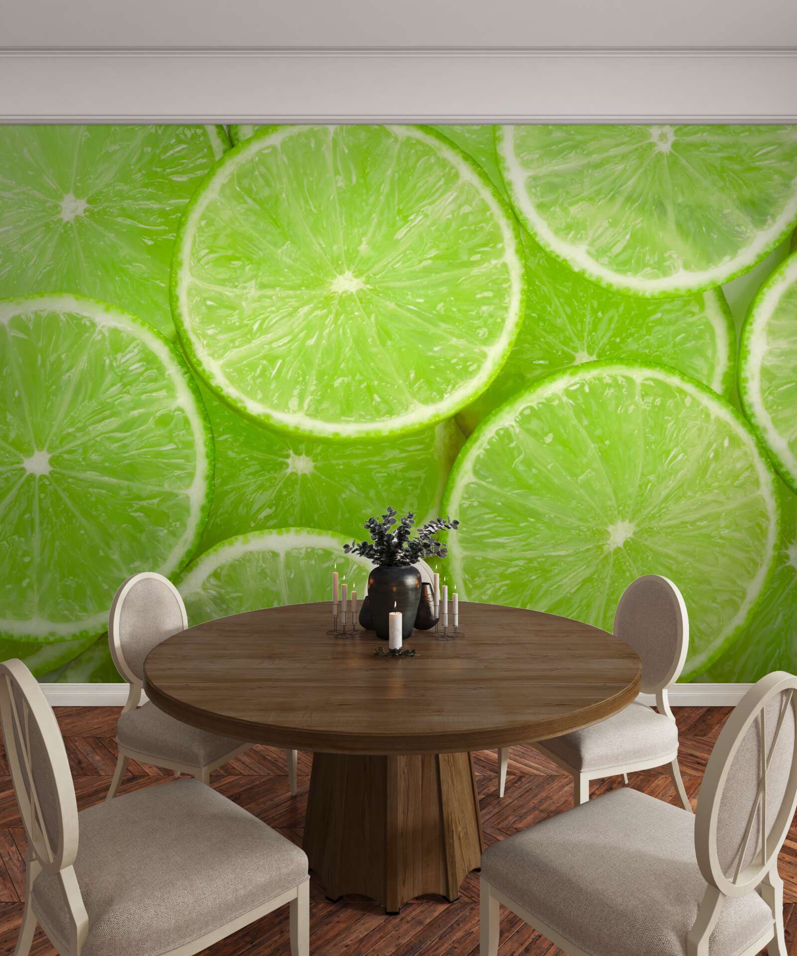 Fototapet bucăți coapte de lime