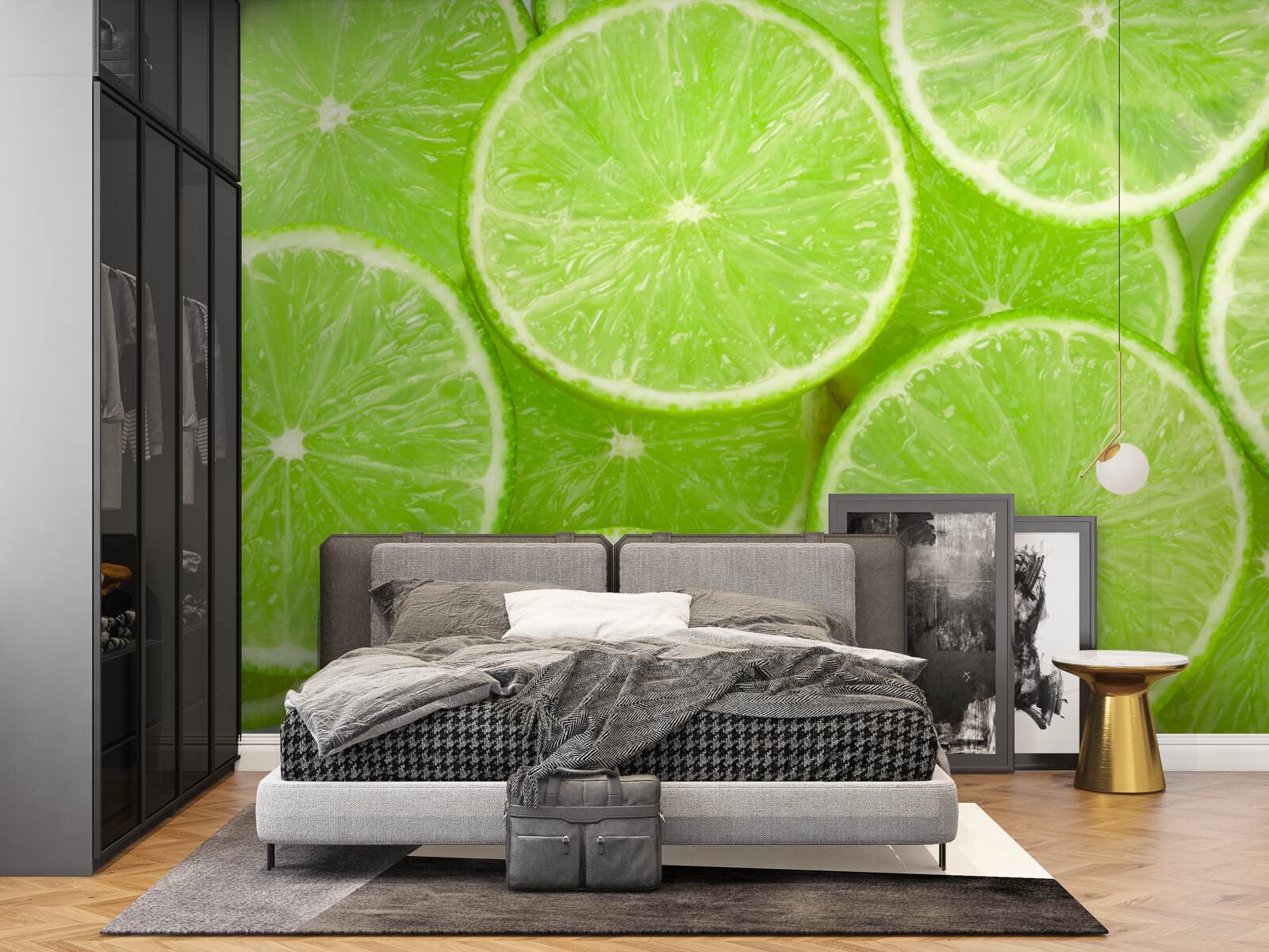 Fototapet bucăți coapte de lime