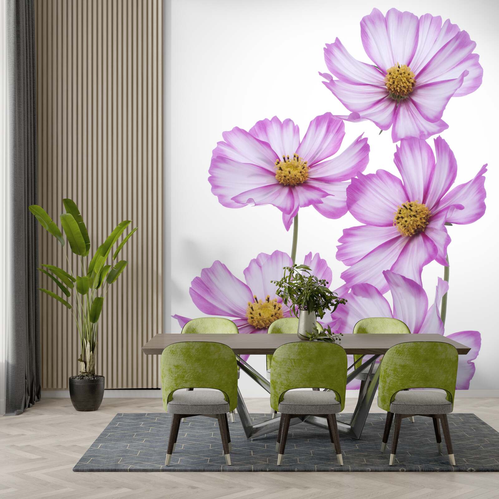 Fototapet flori grațioase de liliac pe o pajiște