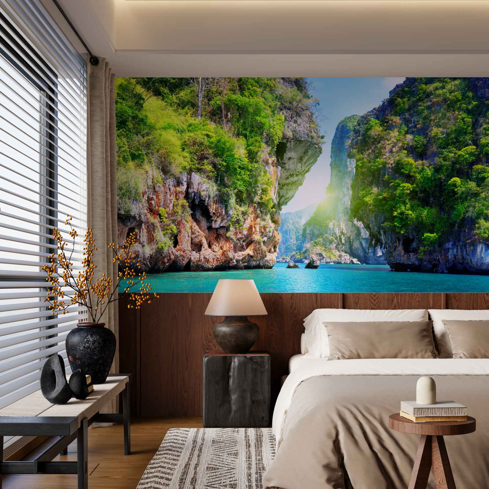 Fototapet insule plutitoare thailandeze verzi