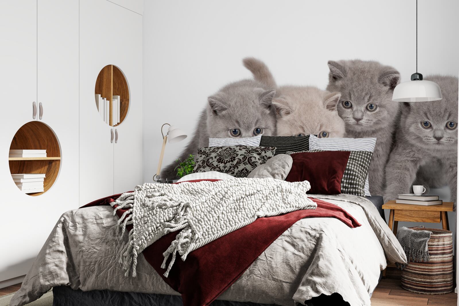 Fototapet patru pisicuțe drăguțe