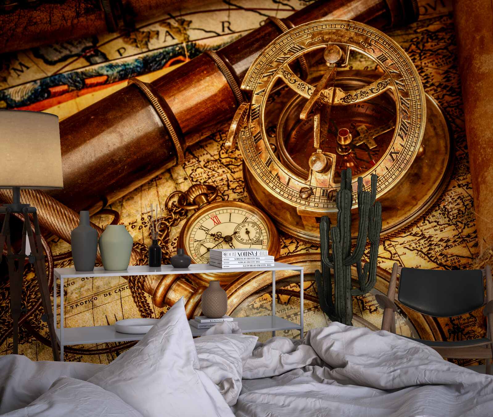 Fototapet dispozitive de navigație, cum ar fi o busolă și alte elemente de navigație