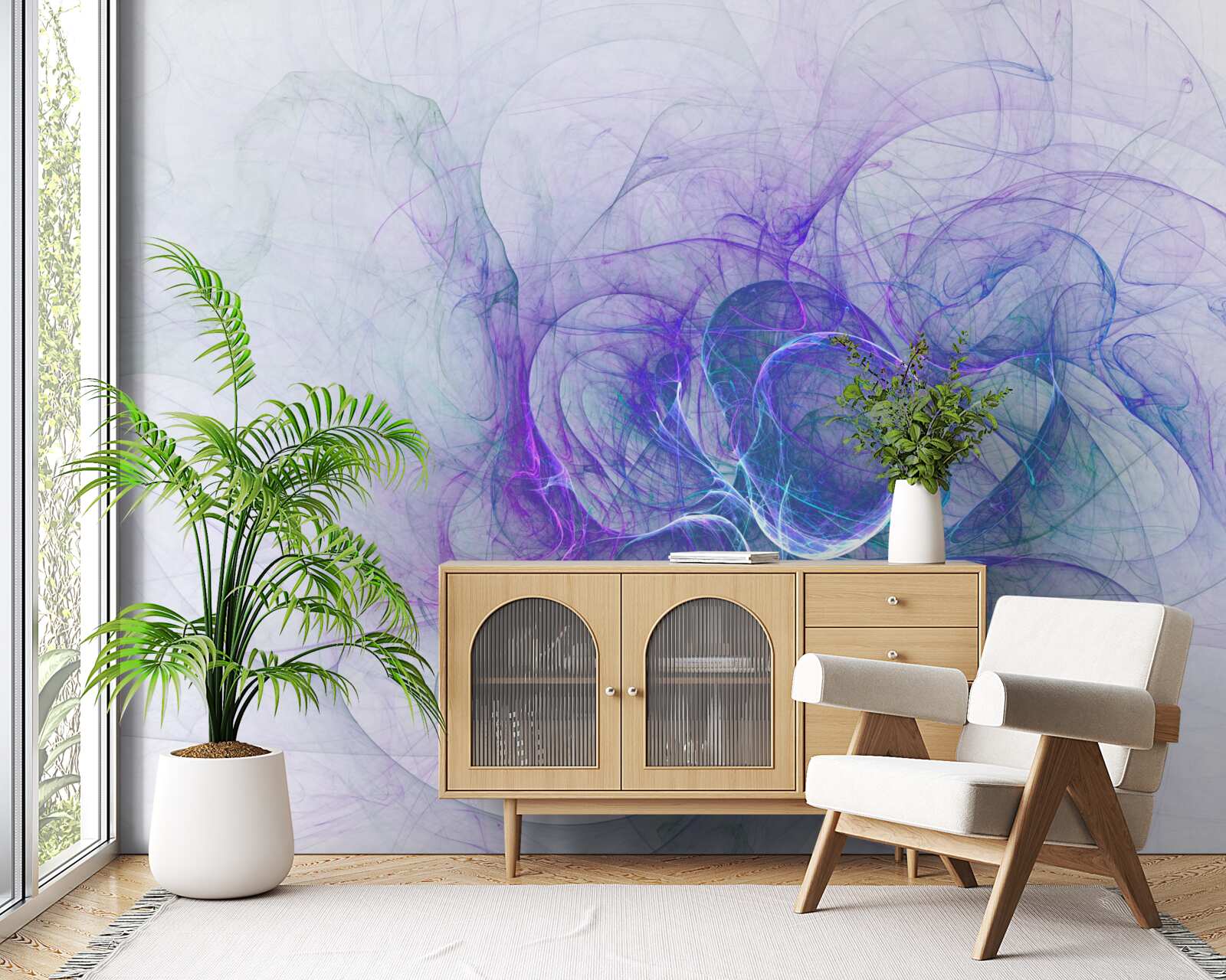 Fototapet celule nervoase în abstract pe fundal alb