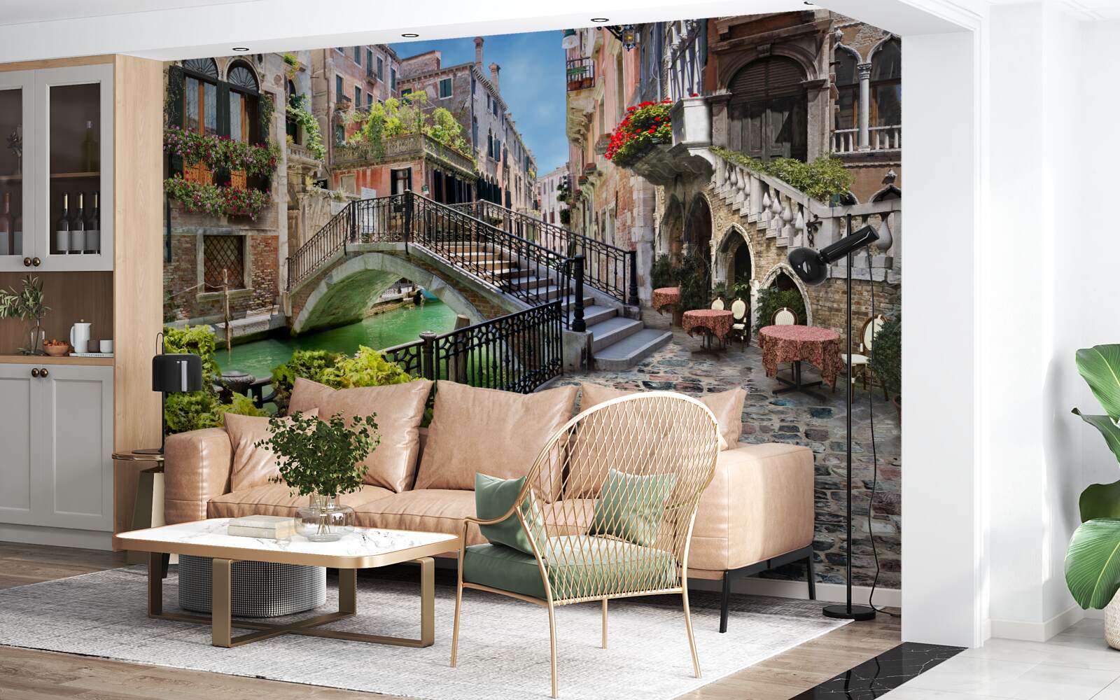 Fototapet pod distrus peste canalul Veneția