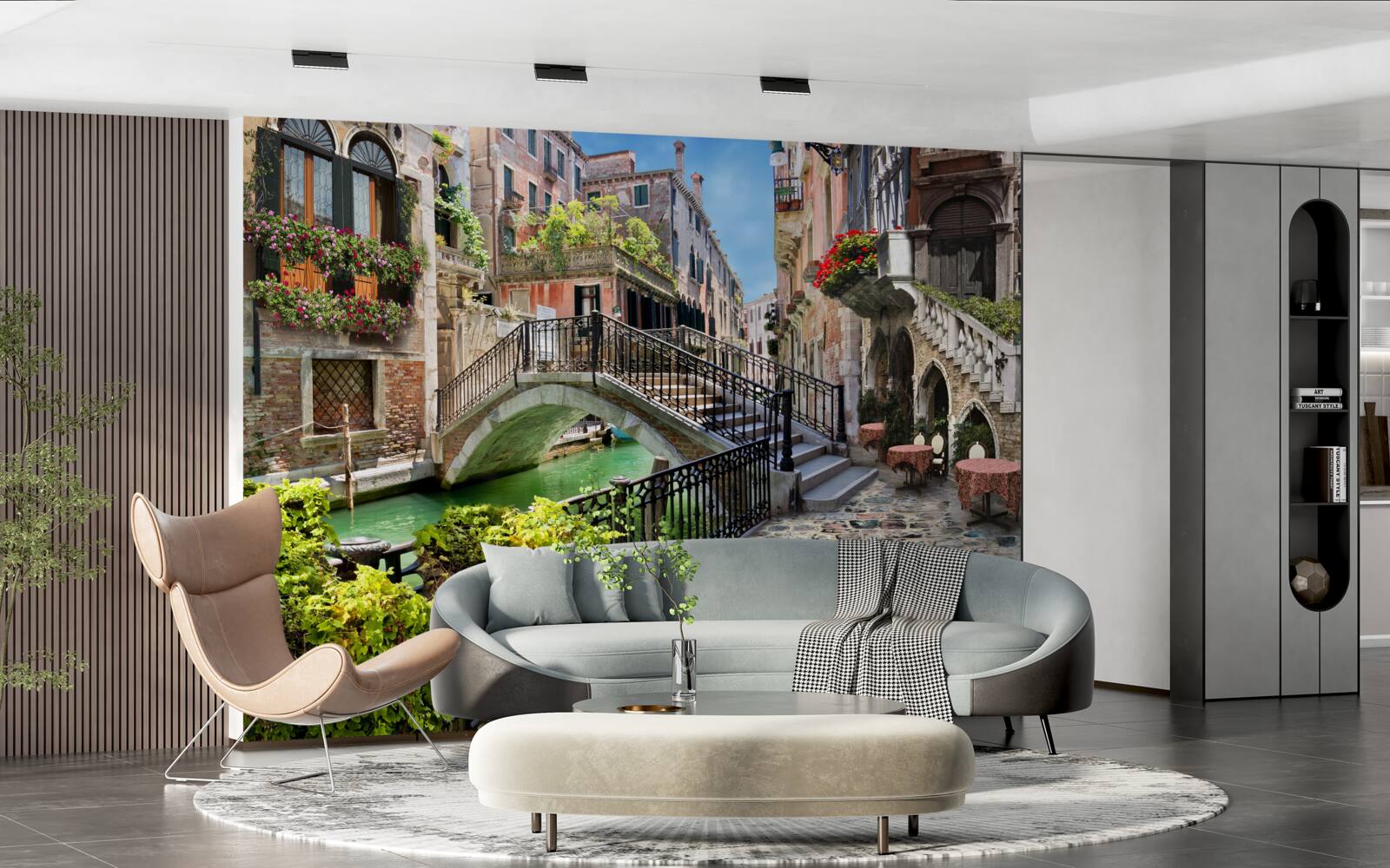 Fototapet pod distrus peste canalul Veneția