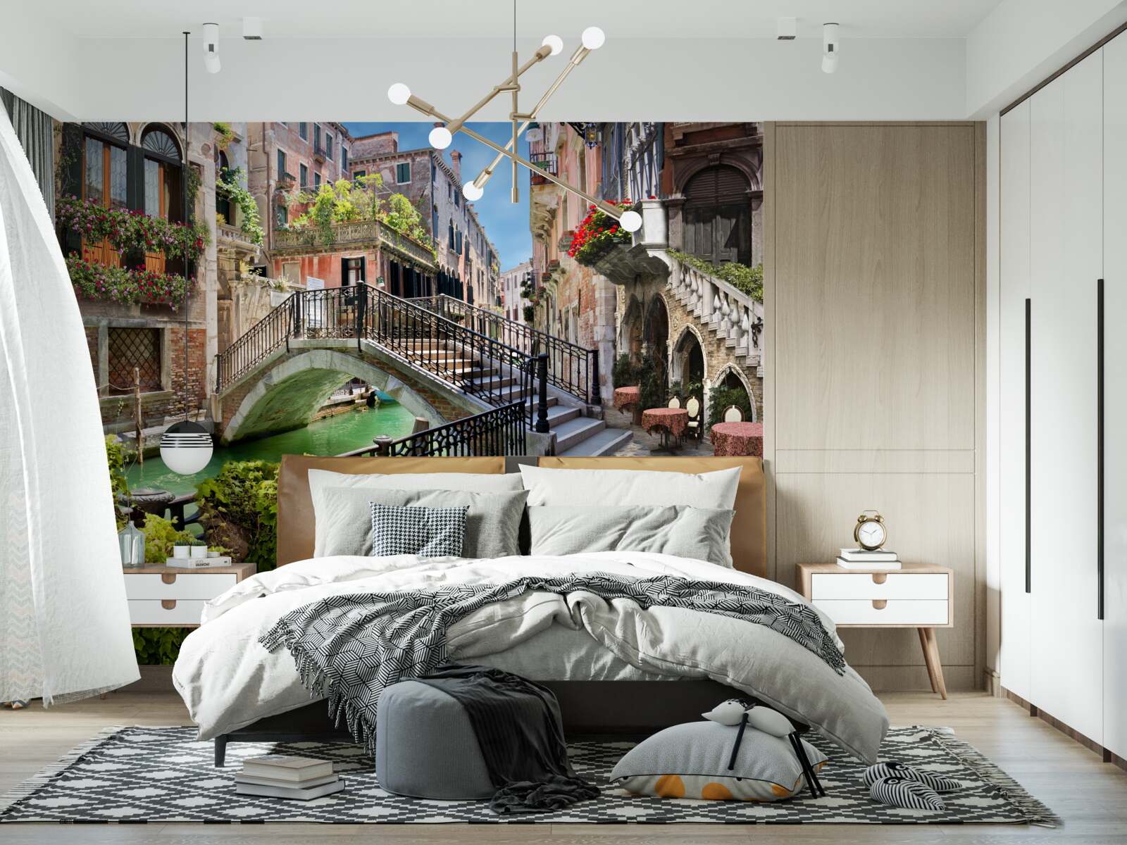 Fototapet pod distrus peste canalul Veneția