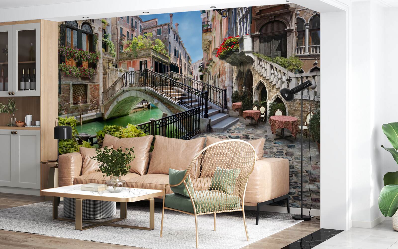 Fototapet pod distrus peste canalul Veneția