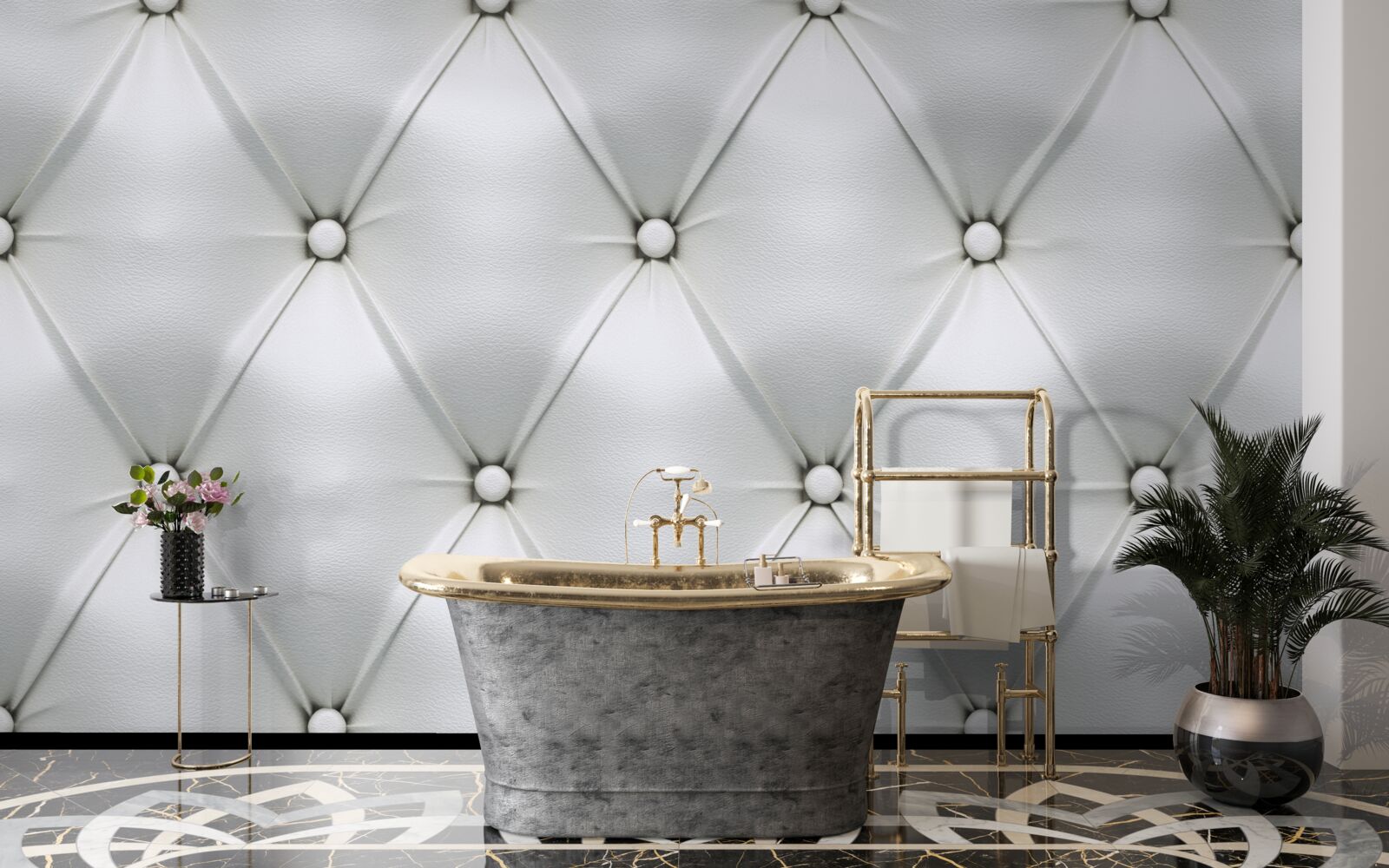 Fototapet textura țesăturii cu inserții de perle