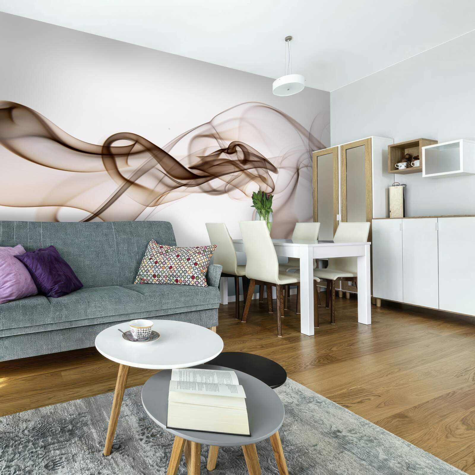 Fototapet băutură abstractă de cafea cu lapte